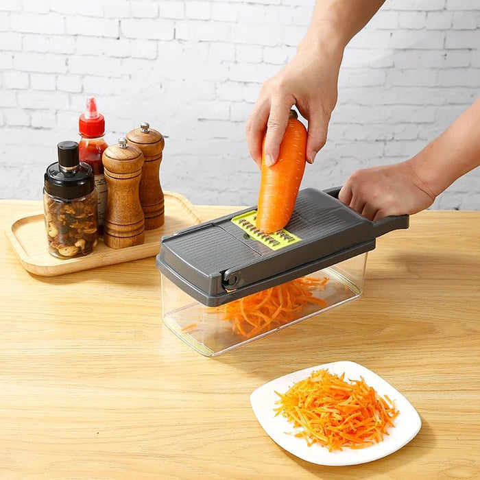 14/16 in 1 Multifunctional Vegetable Chopper Onion Chopper Handle Food Grate Food Chopper Kitchen Vegetable Slicer Dicer Cut - Shopsta EU