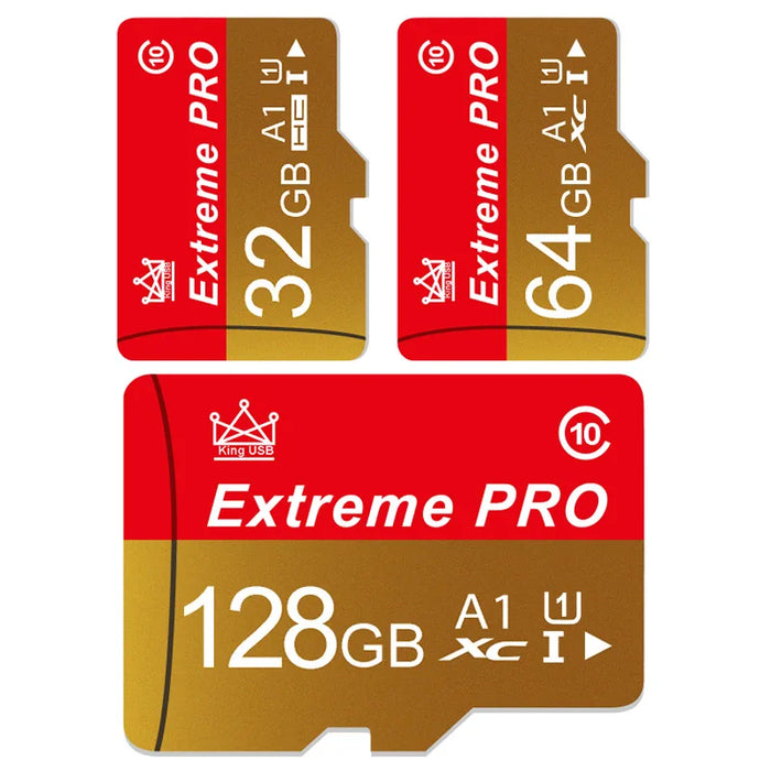 Extreme Pro - Nagy sebességű Mini SD kártya V10 TF kártyával - Akár 256 GB-os méret - Ideális Flash kártya telefonhoz, fényképezőgéphez, drónhoz