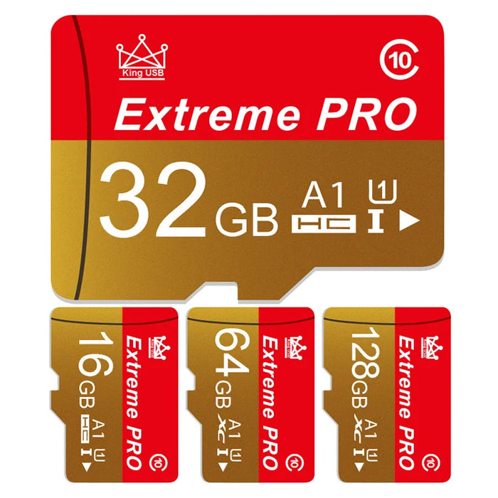 Extreme Pro - Nagy sebességű Mini SD kártya V10 TF kártyával - Akár 256 GB-os méret - Ideális Flash kártya telefonhoz, fényképezőgéphez, drónhoz