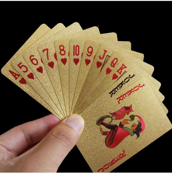 High Quality Gold Foil Deck of Playing Cards